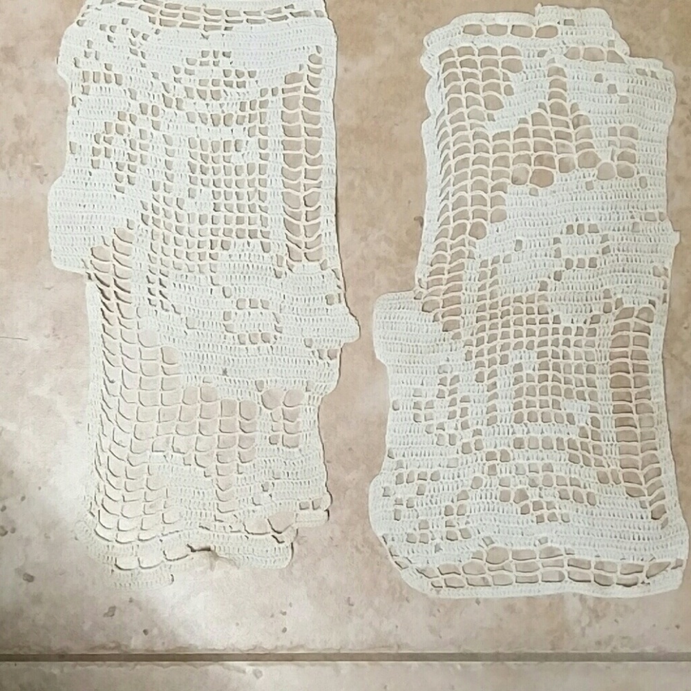 Butterfly and flower doilies
